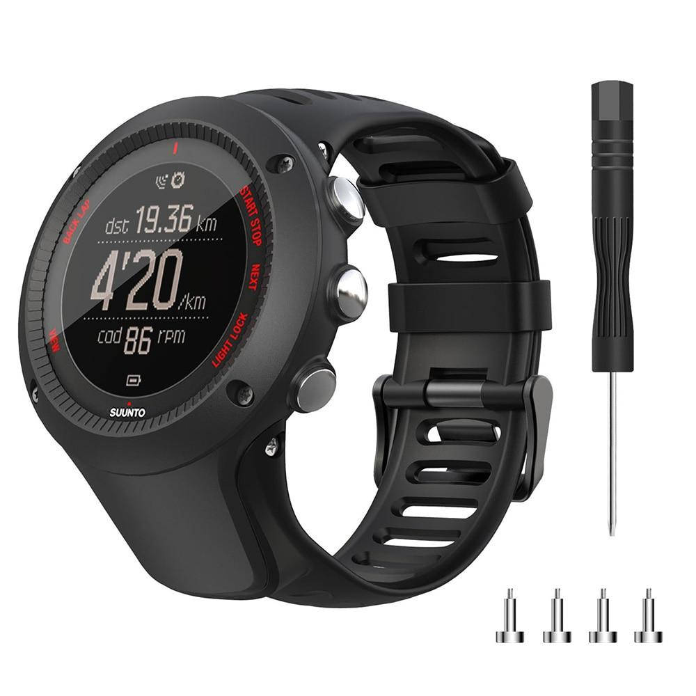 

Силиконовый сменный ремешок для смарт-часов SUUNTO Ambit 1/ 2 /3 /2R /2S/3P/ 3S/3R