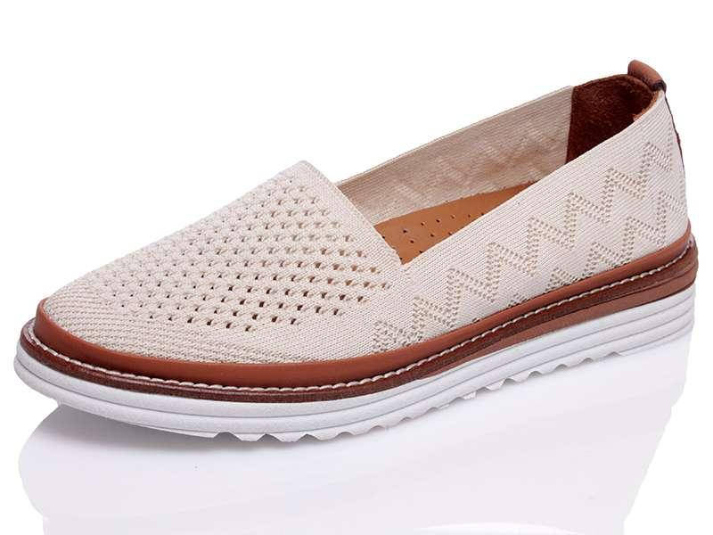 

Женские слипоны Euromoda бежевого цвета размер 37 (22,5 см) SKL112-361467