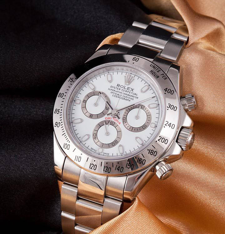 

Часы в стиле Rolex Daytona silver ( white )