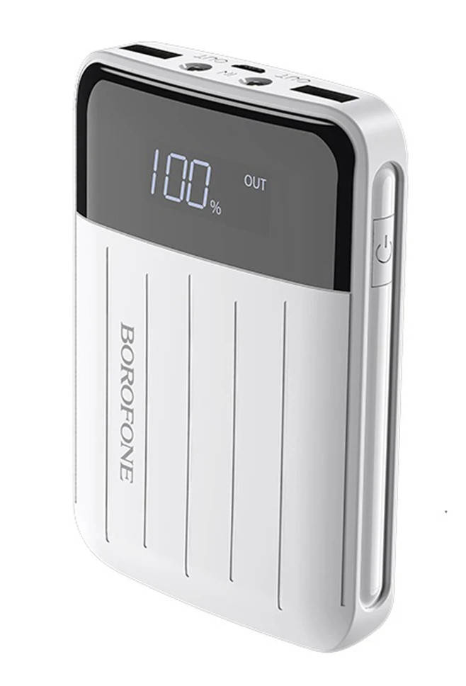 

Power Bank Borofone BT21 10000mAh white Гарантия 6 месяцев
