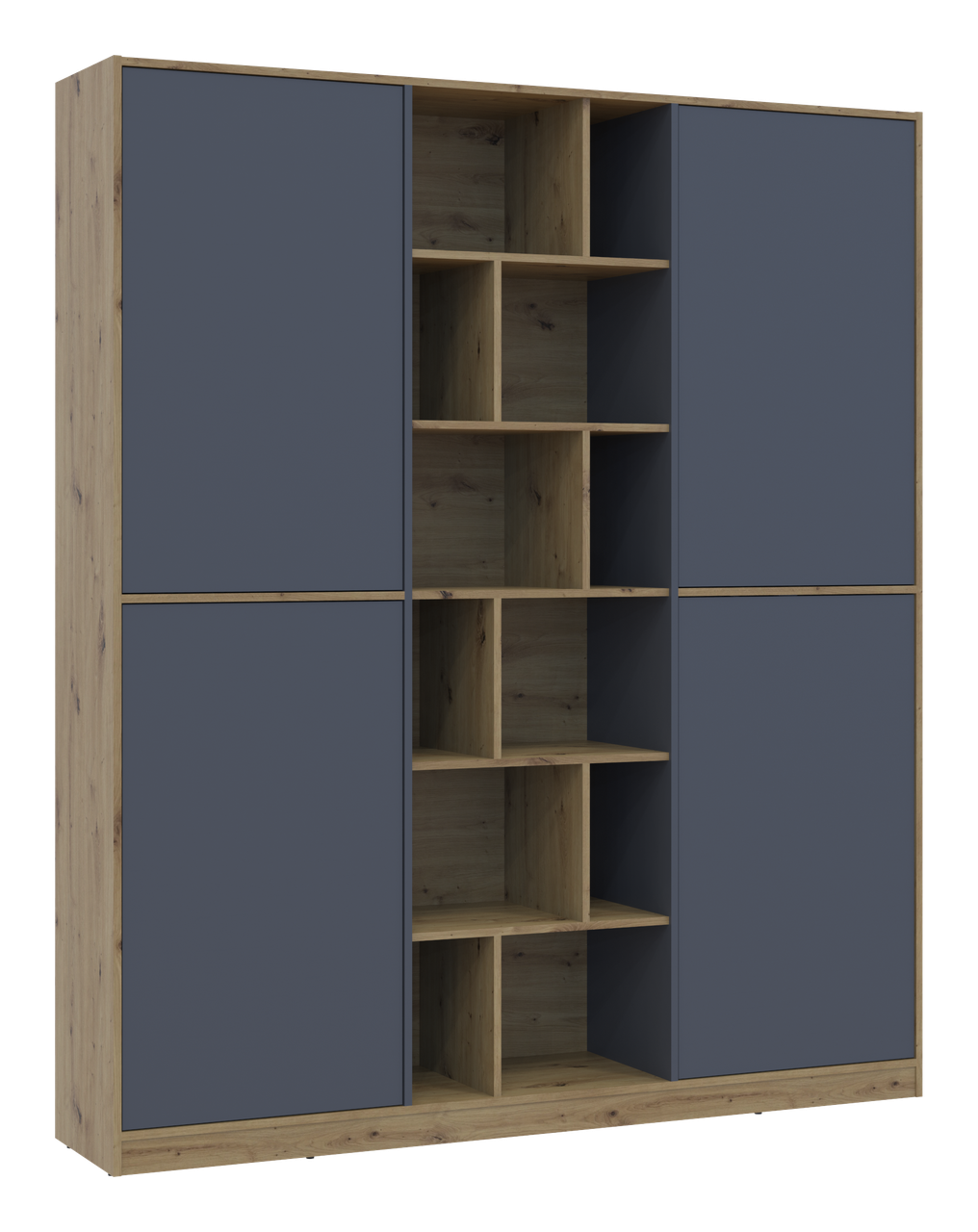 Шафа для одягу Doros Морган Дуб Артізан/Графіт ДСП 180х38.5х210 (42001256) 5