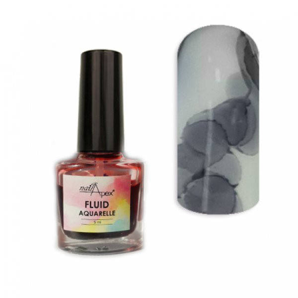 

Nailapex Fluid Aquarelle - акварельный лак № 01 серый, 5 мл