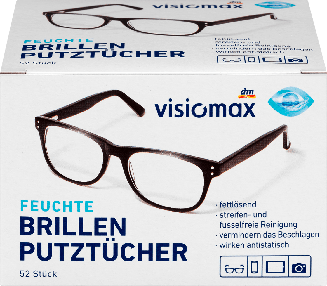 

Чистящие салфетки для очков VISIOMAX Brillenputztücher, 52 st.