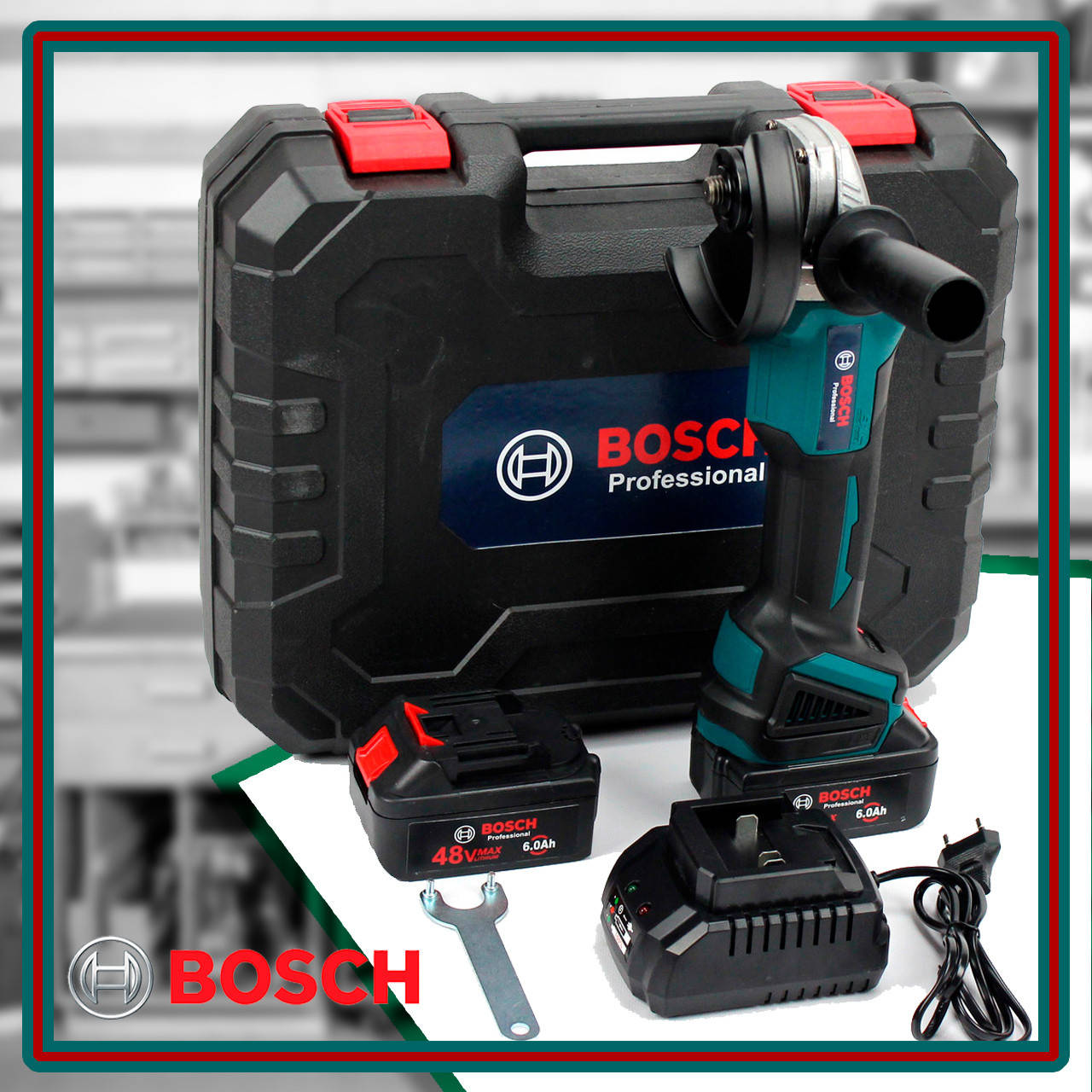 

Угловая шлифовальная машина УШМ 125 мм Болгарка аккумуляторная Bosch GWX 48V-10C Угловая шлифмашина Бош