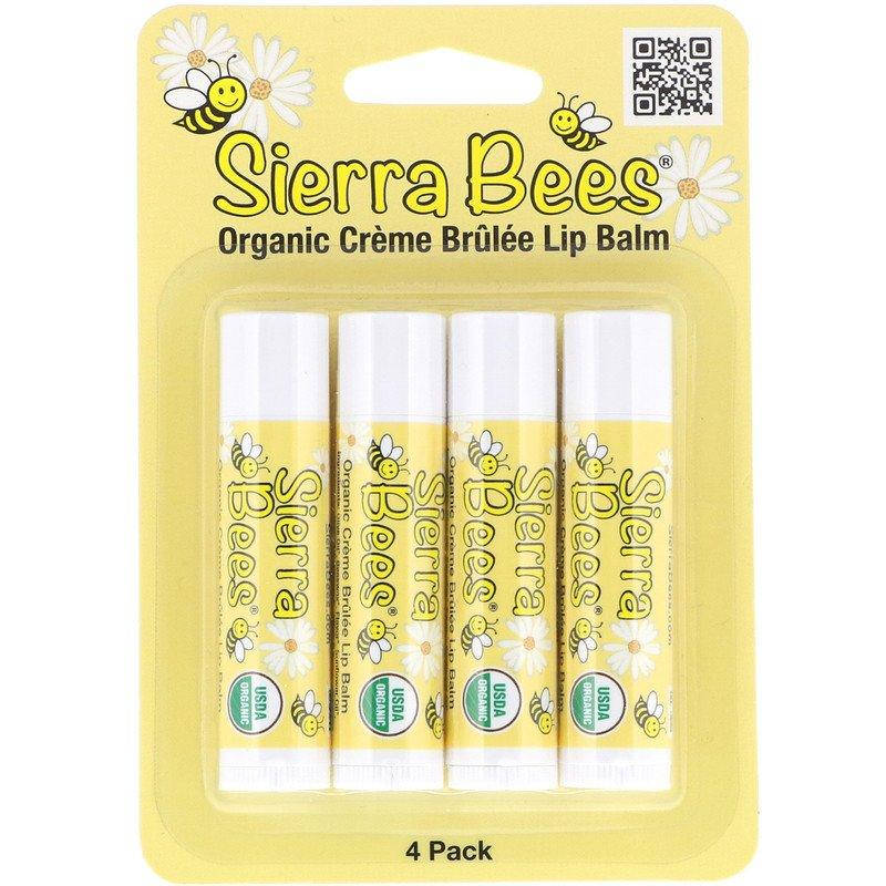 

Бальзамы для губ Sierra Bees "Organic Lip Balms" крем-брюле (4 шт)