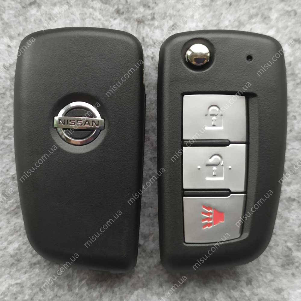 

Корпус ключа Nissan 3 кнопки (panic)