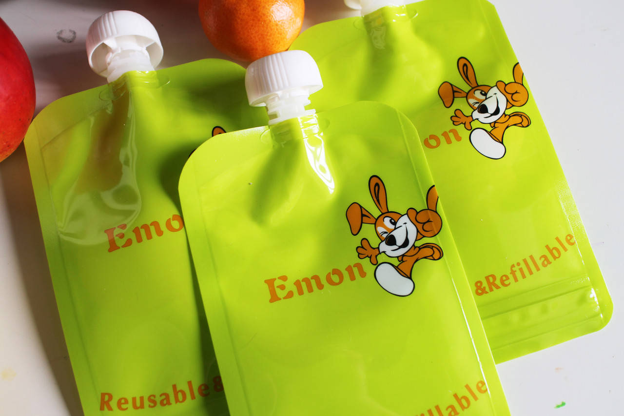 

Многоразовые пакеты паучи дой пак для детского питания пюре 170мл