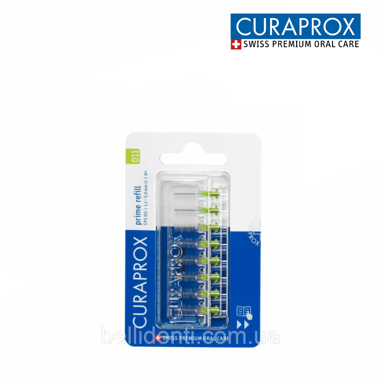

Набор межзубных ершиков Curaprox Prime Refill CPS 011 (без держателя), 8 шт