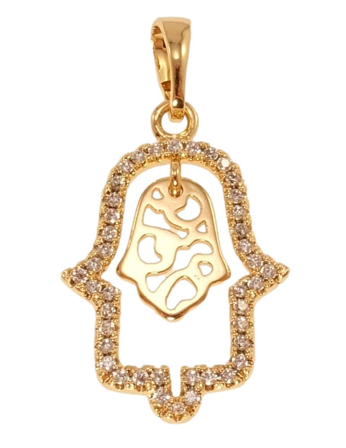 

Кулон Xuping Позолота 18K "Оберег Ладонь Фатимы" для цепочки до 5мм