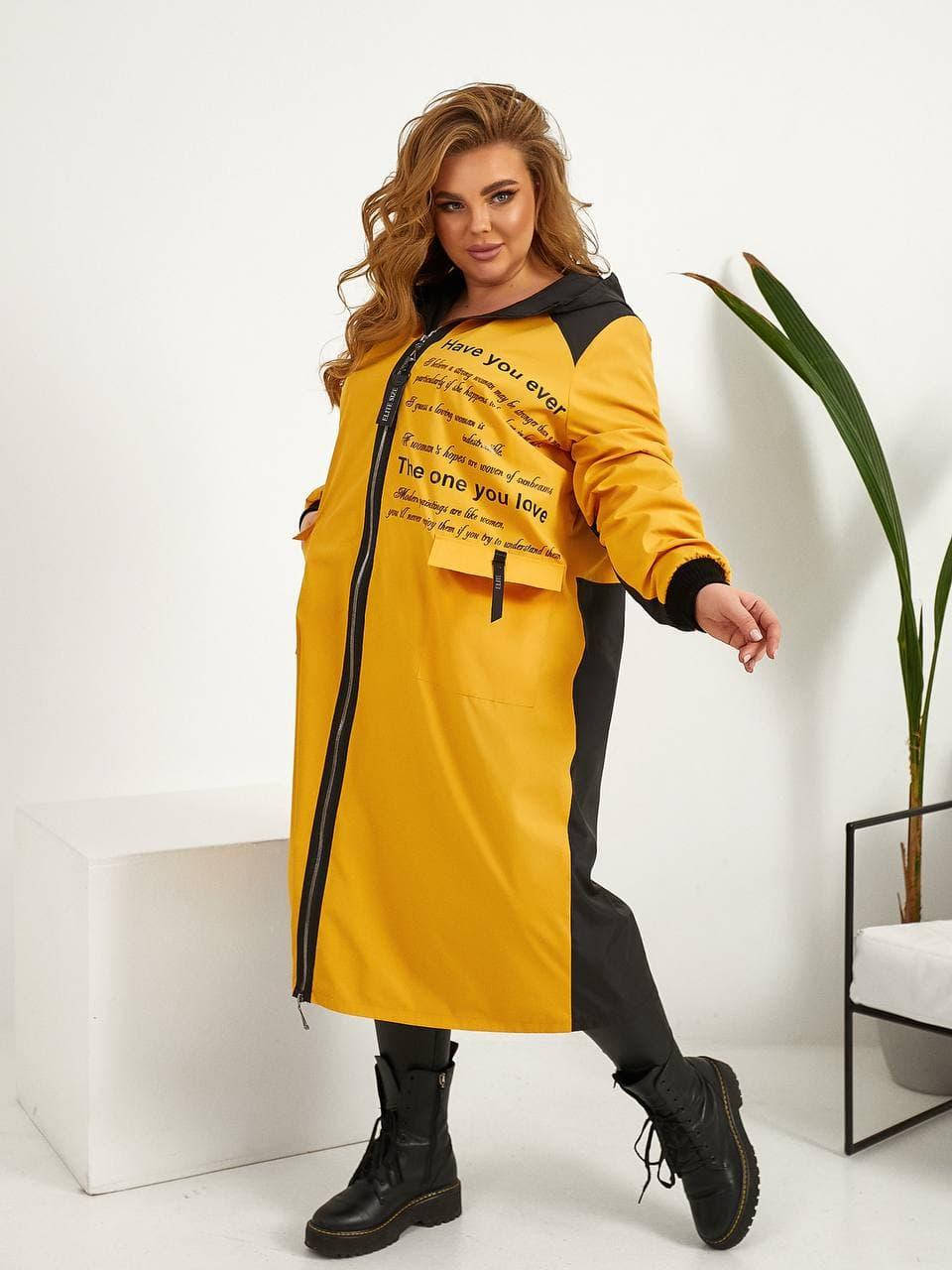 

Женский весенний плащ плащевка канада подкладка флис батал: 52-54,56-58,60-62,64-66, Разные цвета