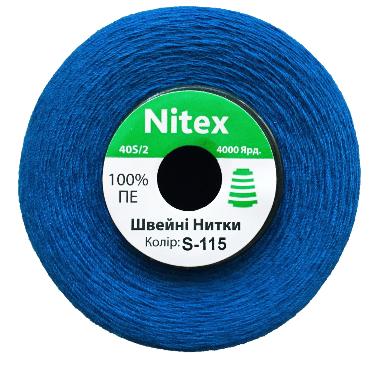 

Нить швейная 100% PE 50/2 цв S-115 синий яркий (боб 4000ярдов)