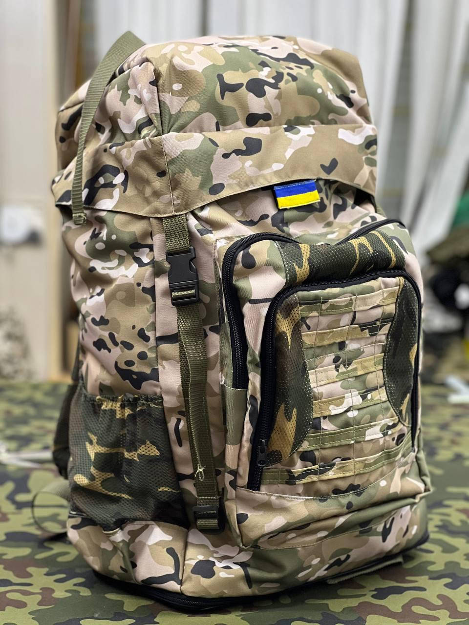 

Рюкзак тактический 80 л Рюкзак военный большой Рюкзак большой камуфляжный, Камуфляж