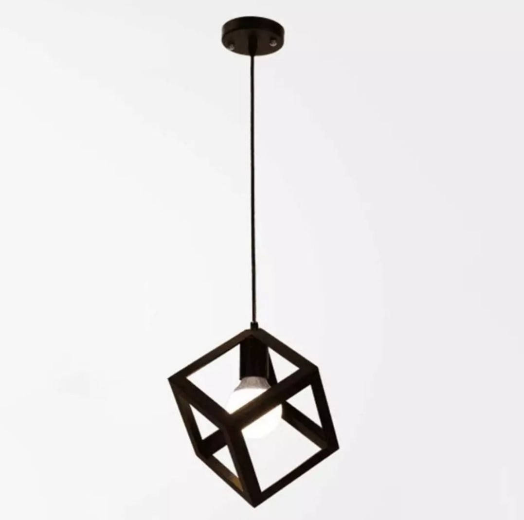 

Люстра в стиле лофт куб, Черный