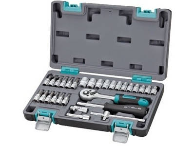 

Набор инструментов, 1/4", CrV, пластиковый кейс 29 предм. STELS 14100