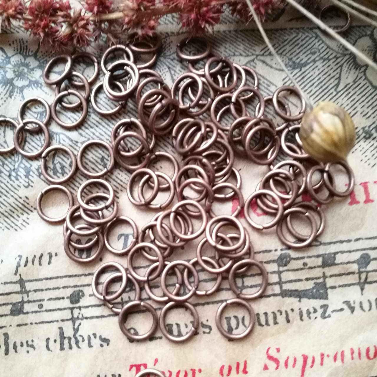 

З'єднувальне кільце, під мідь, 6 мм, 20 г/упаковка