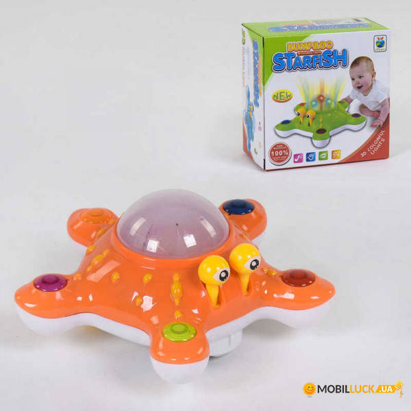 

Музыкальная игрушка Морская звезда, 2 цвета, поет песенку, ZS8819
