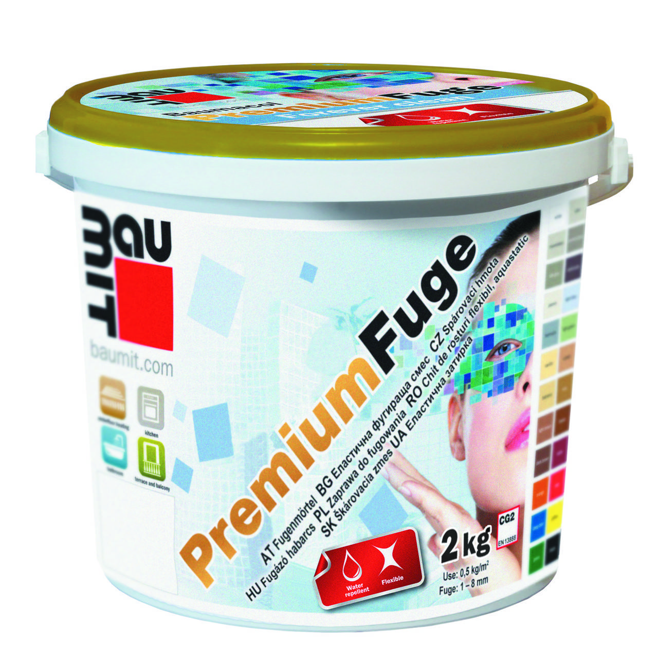 

Смесь для швов Baumit Premium Fuge, 2 кг коричневый (brown)
