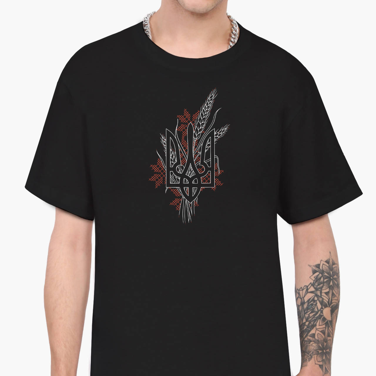

Футболка мужская Украинский Герб Черный (9223-3760-BK-S) S XXL
