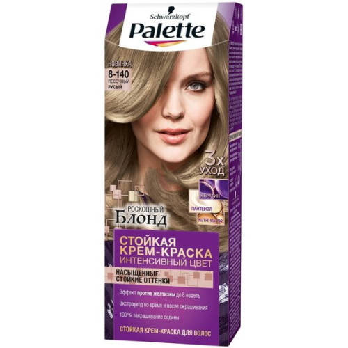 

Palette ICC стойкая крем-краска Песочно-русый CB7 8-140, 110 мл.