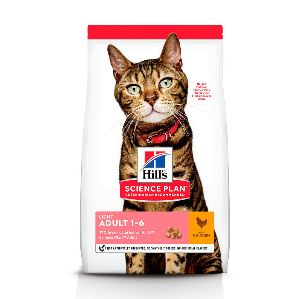 

HILL'S (Хілс) SCIENCE PLAN Adult Light Сухий Корм для Котів з Куркою - 1,5 кг