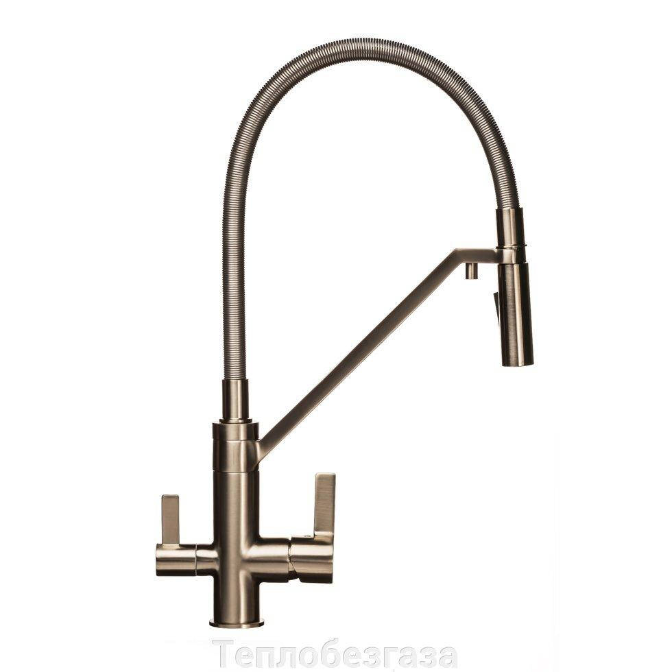 

Смеситель кухонный TOPAZ SARDINIA-P-8812-H24-PVD-S комбинированный под осмос