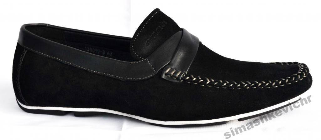 

Мокасины мужские из натуральной замши Размер 42 - стелька 28,7 сантиметров Comfortime 13V092