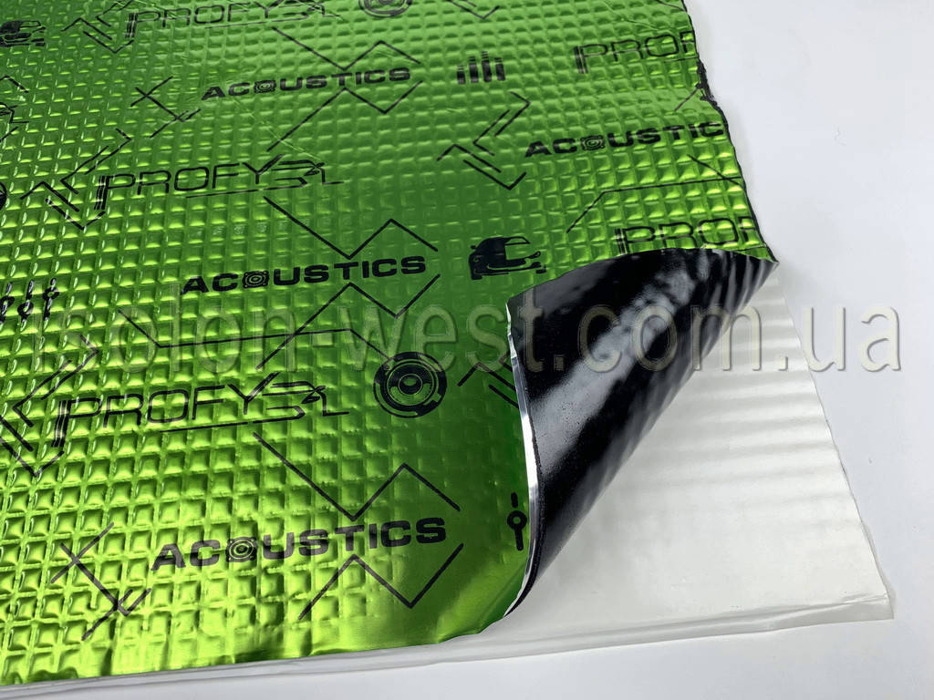 

Виброизоляция Acoustics PROFY А2, 70x50 cм, толщина 2.2 мм (лист 0,375 м2)