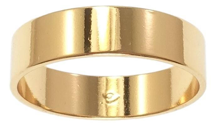 

Кольцо Xuping Позолота 18K Обручальное 5мм "Американка" р. 15.5,16,17,18,19.5,20.5,21,22