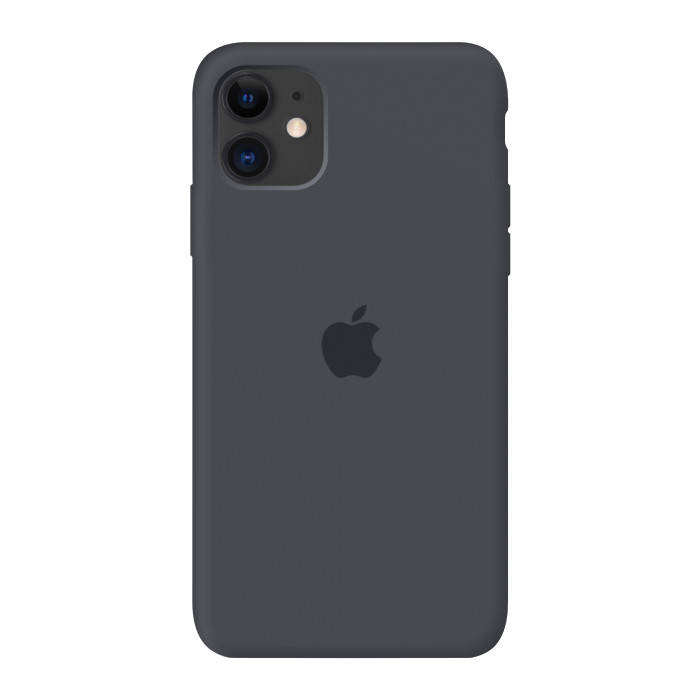 

Чехол Full Silicone Case для iPhone 11 Charcoal Gray (силиконовый чехол угольно серый силикон кейс на айфон 11, Темно-серый