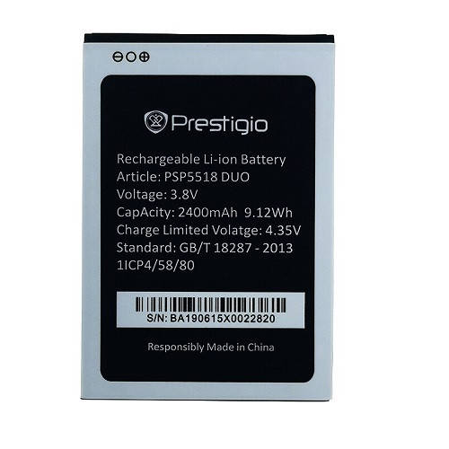 

Батарея Prestigio PSP5518 Duo Muze X5 Lte Original