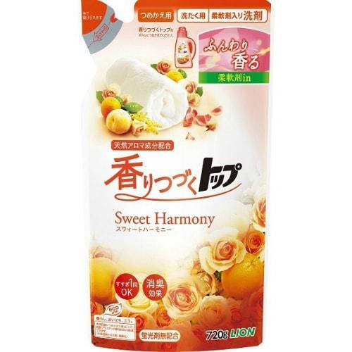 

Жидкое средство для стирки белья Lion "Top Sweet Harmony" с нежным ароматом цветов и фруктов 720 г (307884)