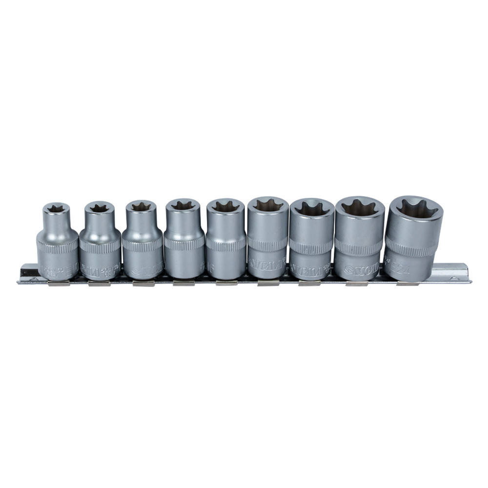 

Набор насадок Torx 1/2" 9шт на планке CrV SIGMA (6086961)