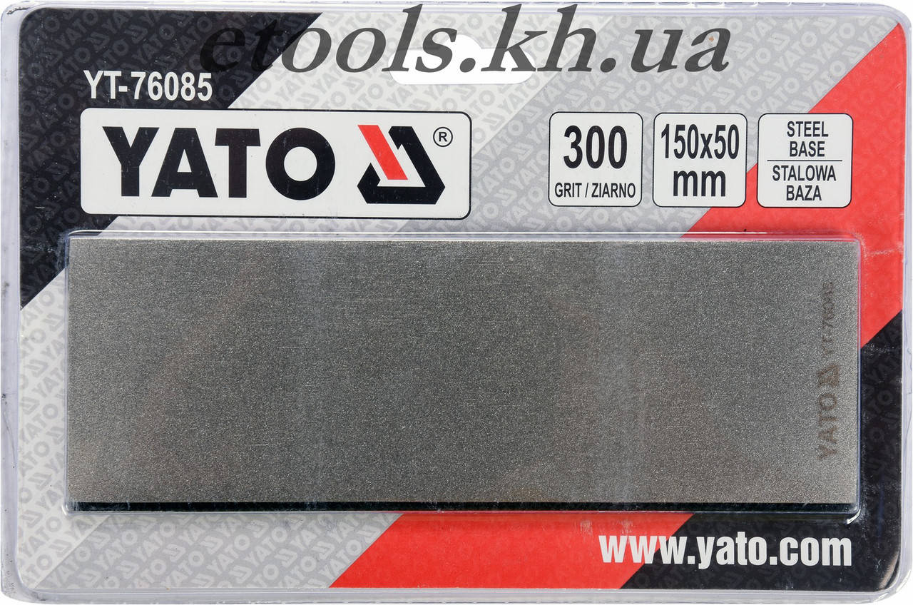 

Брусок абразивный алмазный YATO 150х50х4мм с грануляцией G300