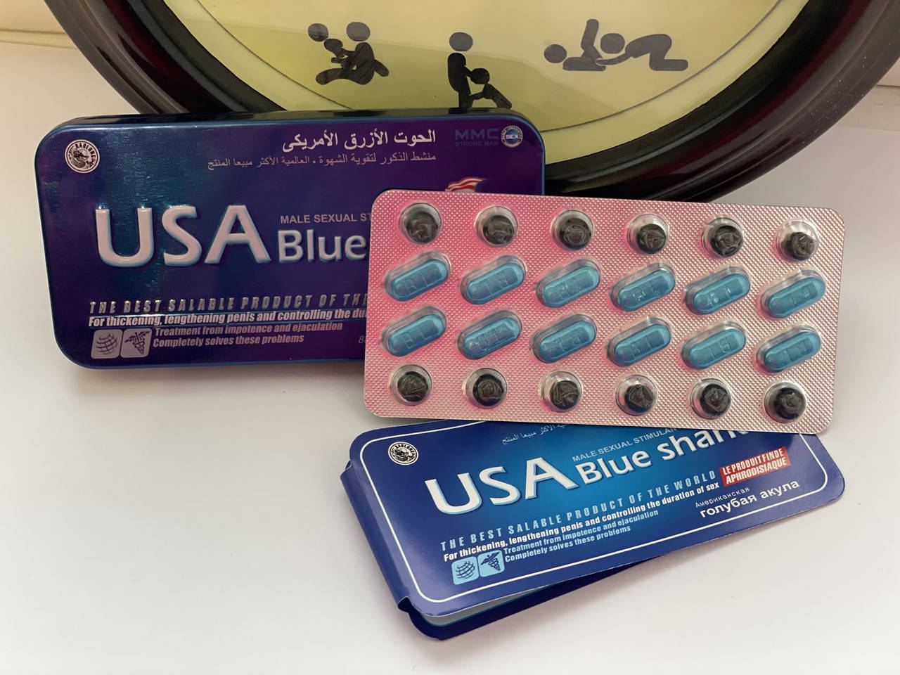 

Капсулы для потенции Голубая Акула / USA Blue Shark (12 + 12 капсул)