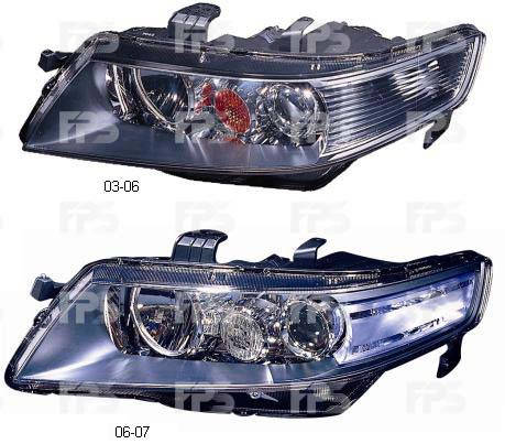 

ФАРА ЛЕВАЯ ЭЛЕКТРОРЕГУЛИРОВКА HONDA ACCORD 7 SDN/TOURER 03-05 ,FP 3007 R1-E