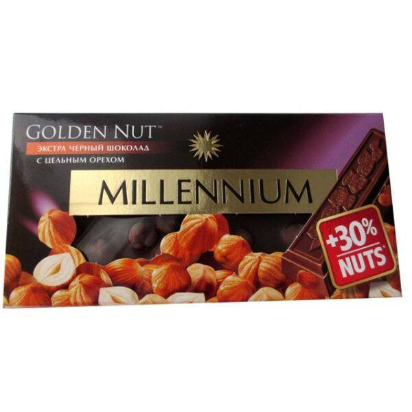 

Шоколад Millennium черный с цельным фундуком 100 г