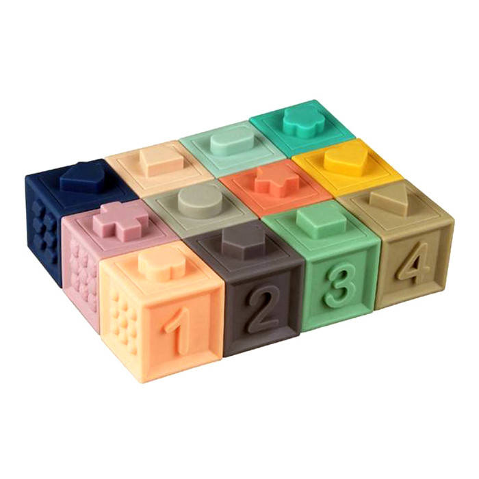 

Силиконовые кубики Tumama 12 шт, Разные цвета