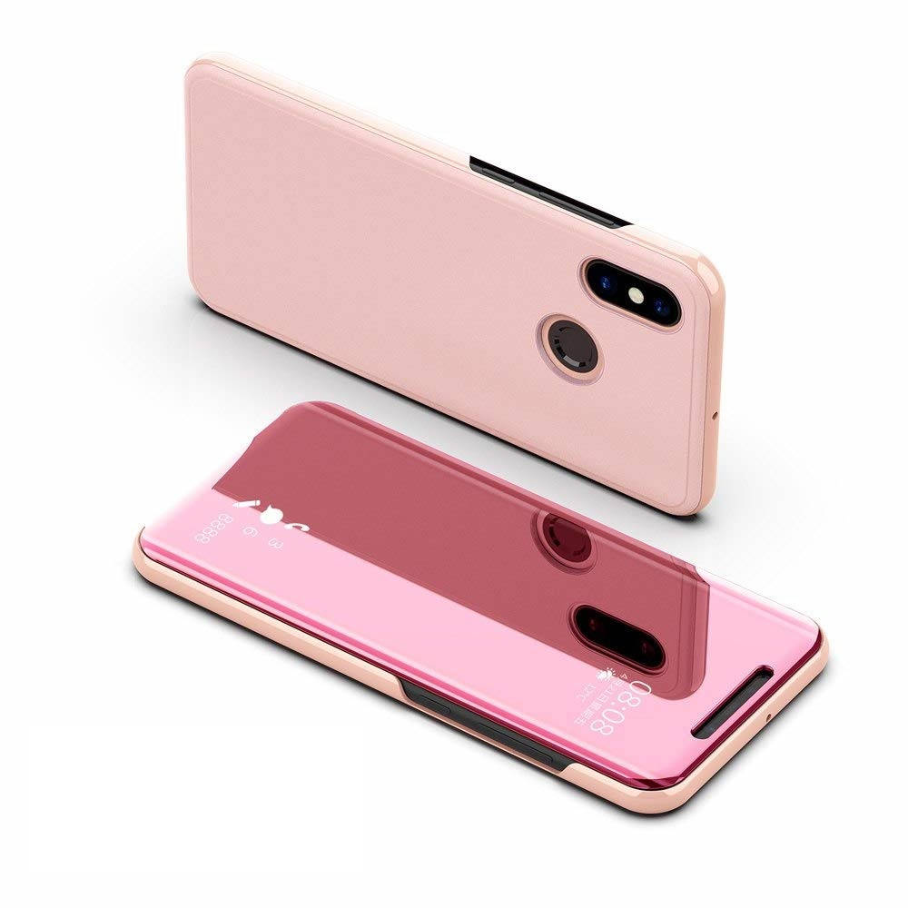 

Чехол Mirror для Xiaomi Redmi Note 5 / Note 5 Pro книжка зеркальный Clear View Rose