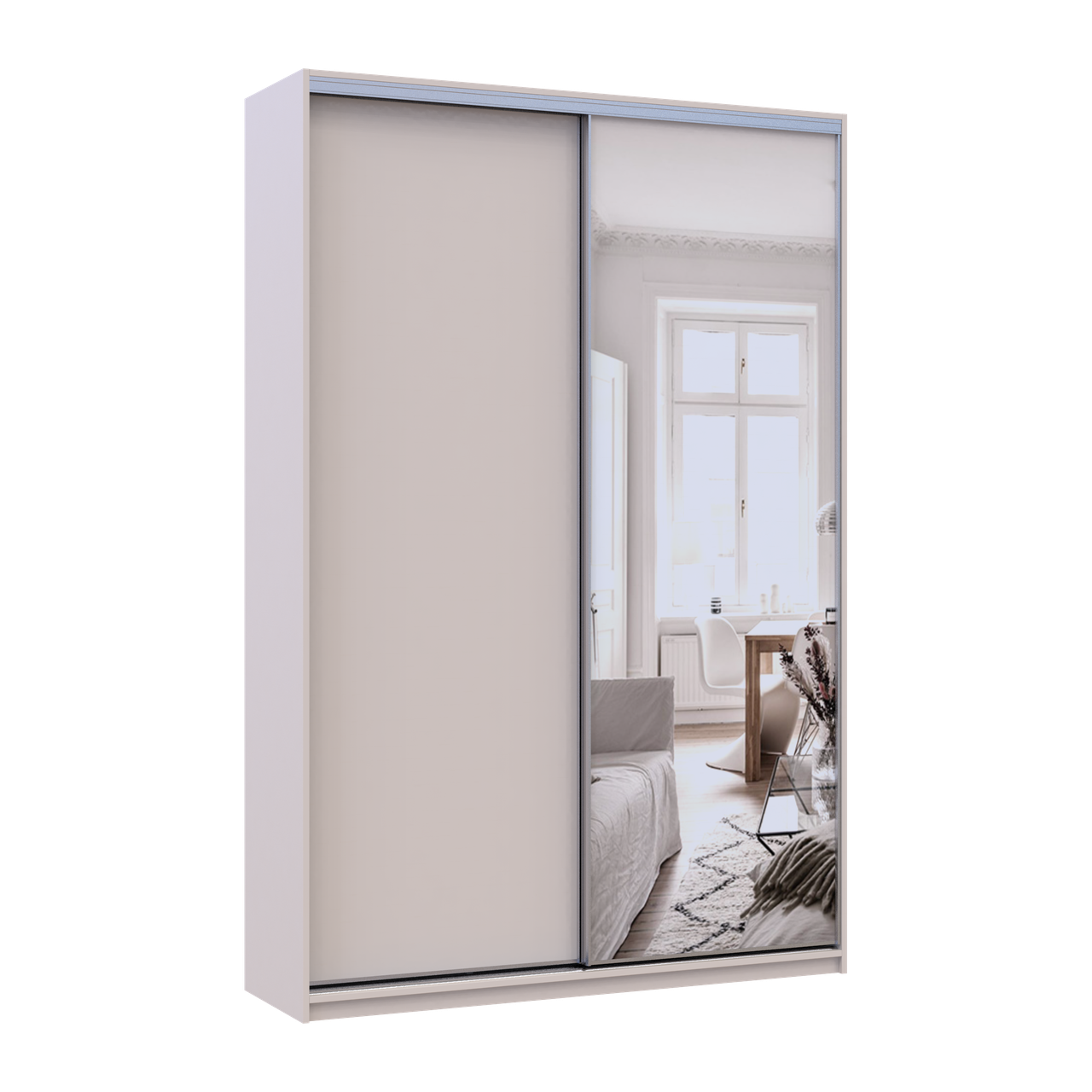 Шафа купе Doros Сіті Лайт Кашемір 1 ДСП / 1 дзеркало 150х45х225 (80736356) 3