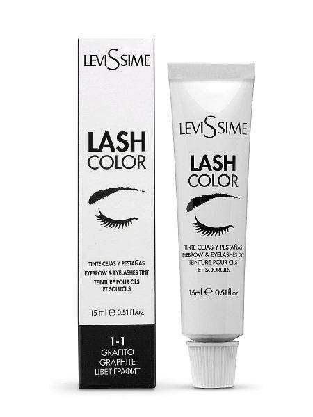 

Краситель для бровей и ресниц Levissime Lash color Графит 1-1