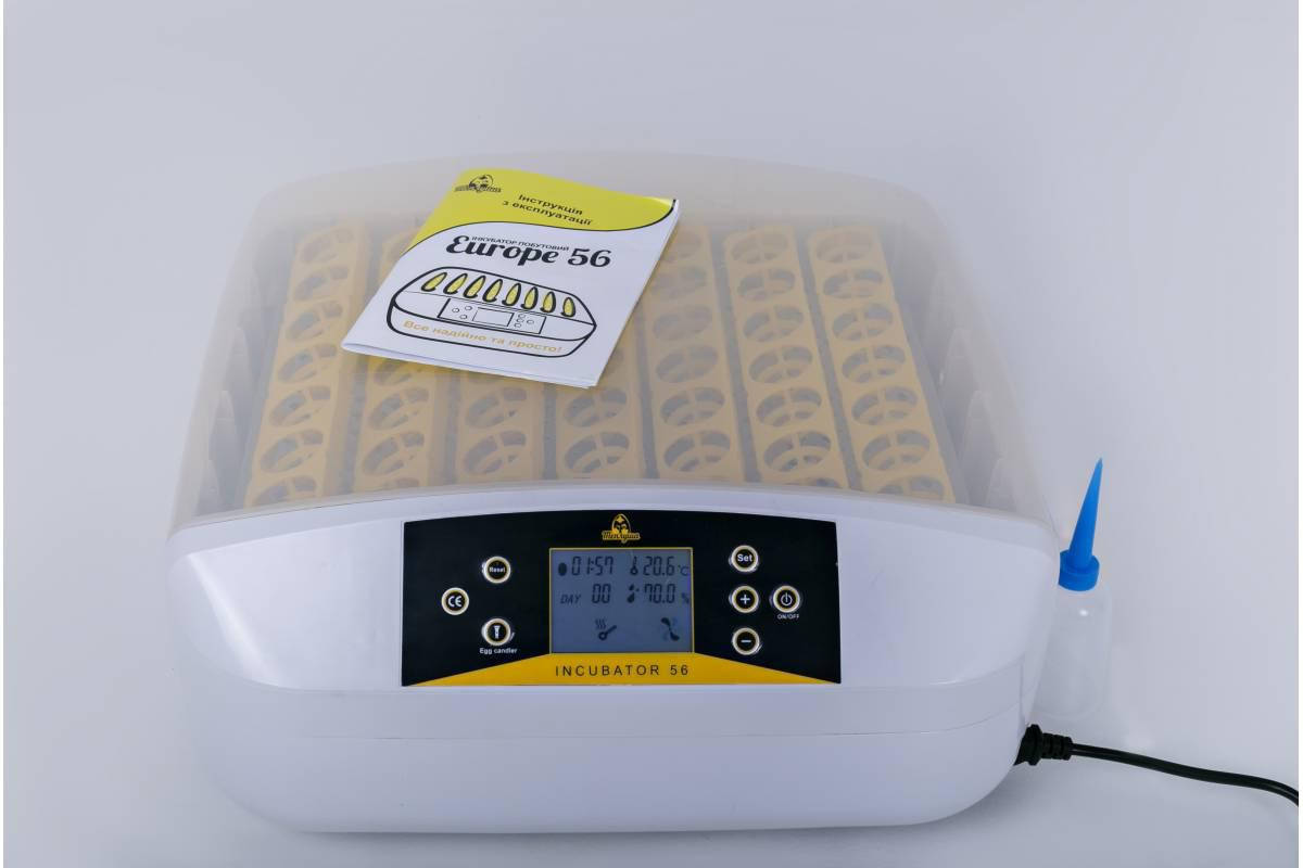 

Автоматический инкубатор Теплуша 56 S Europe полностью цифровой с встроенным овоскопом