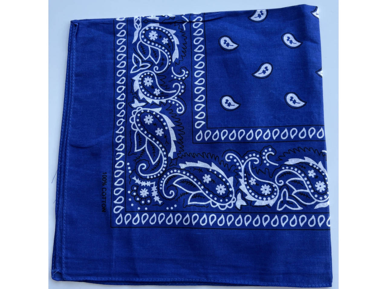 

Бандана синя котонова 100%, Синий