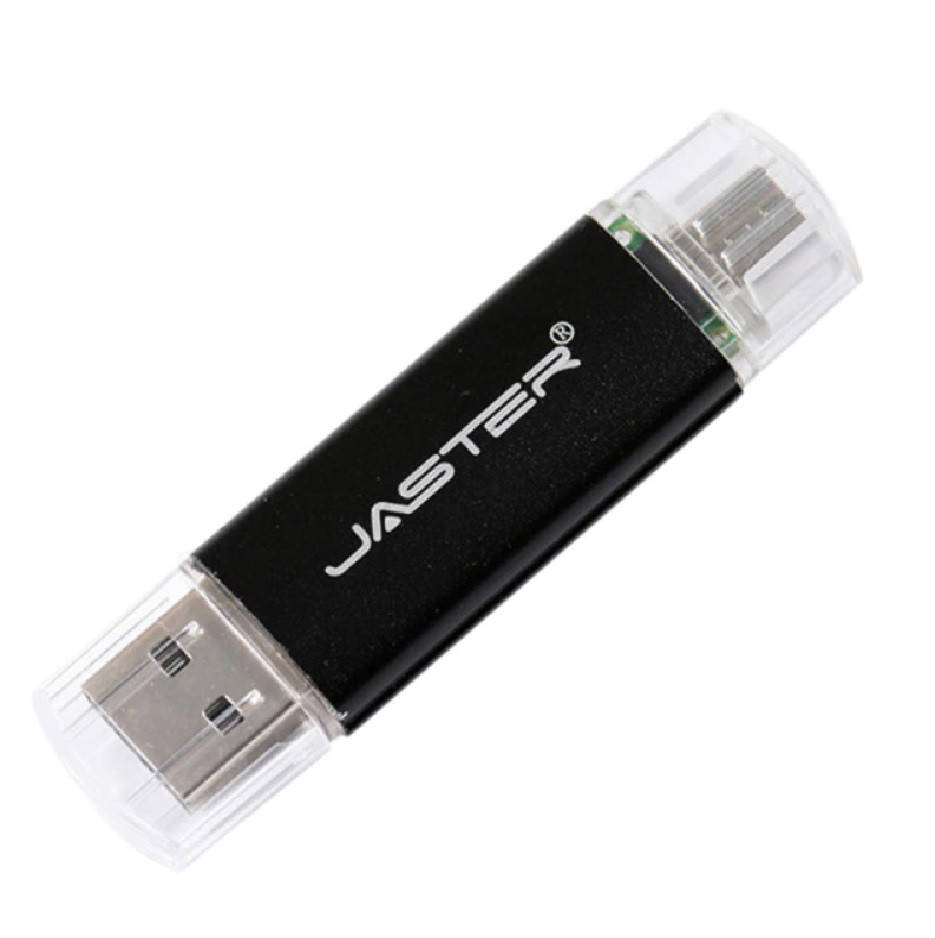 

Двусторонняя флешка USB - microUSB 64GB, Jaster Flash