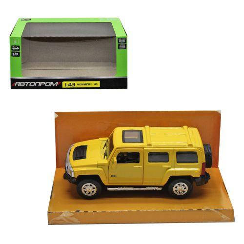 

Машинка "Автопром: Hummer" желтая, Желтый