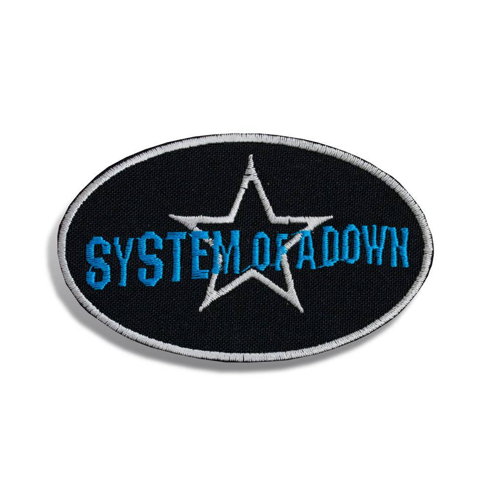 

Нашивка с вышивкой SYSTEM OF A DOWN, Белый