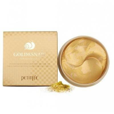 

Патчи под глаза с Золотом и Улиткой Petitfee Gold & Snail Hydrogel Eye Patch 60 шт