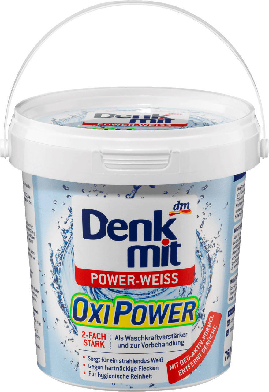 

Пятновыводитель Denk Mit OXI Power 750гр, Power-Weiss для светлых вещей