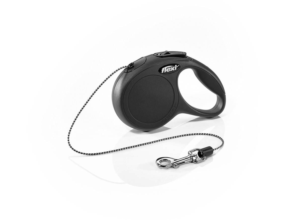 

Рулетка для собак до 8 кг Flexi New Classic XS трос 3 m, Черный