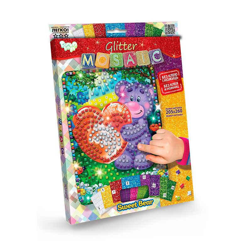 

Набор для творчества DankoToys DT БМ-03-05 Мозаика блестящая Glitter Mosaic