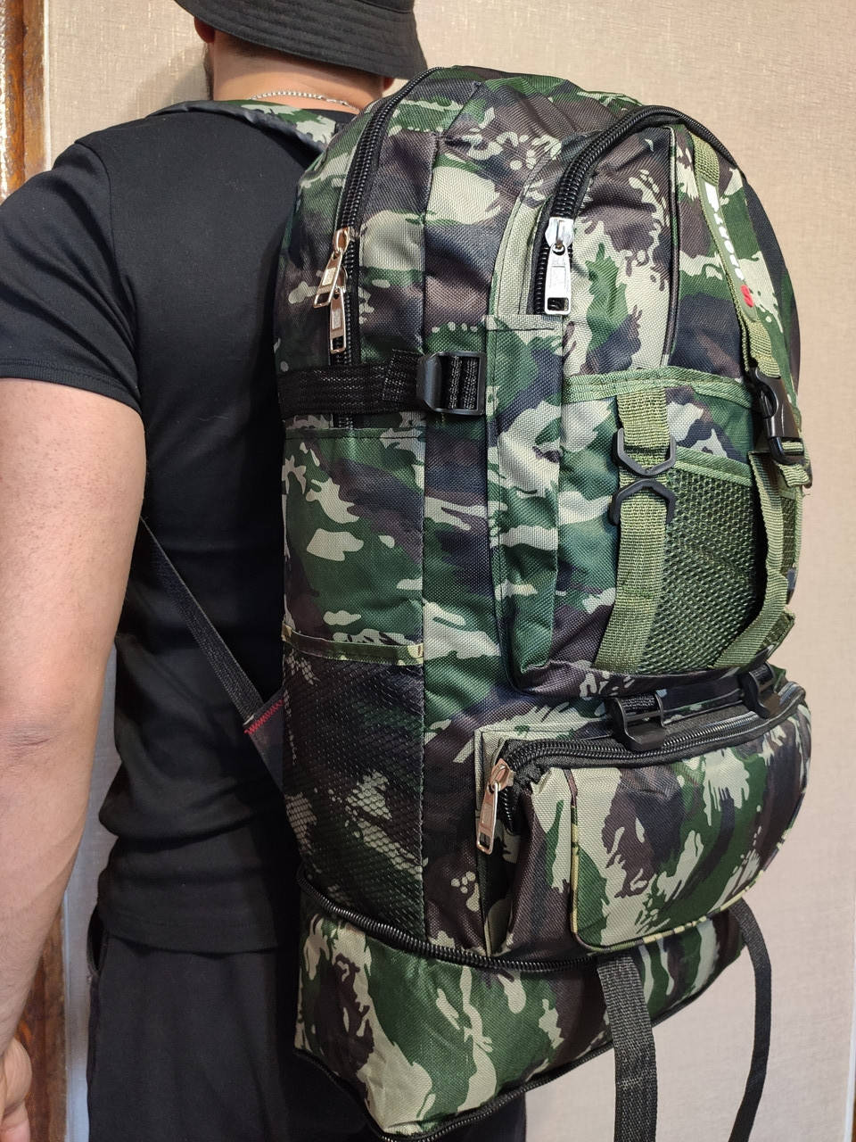 

Крепкий тактический рюкзак на 70 литров с расширителем / Походный рюкзак на 70 литров, Камуфляж